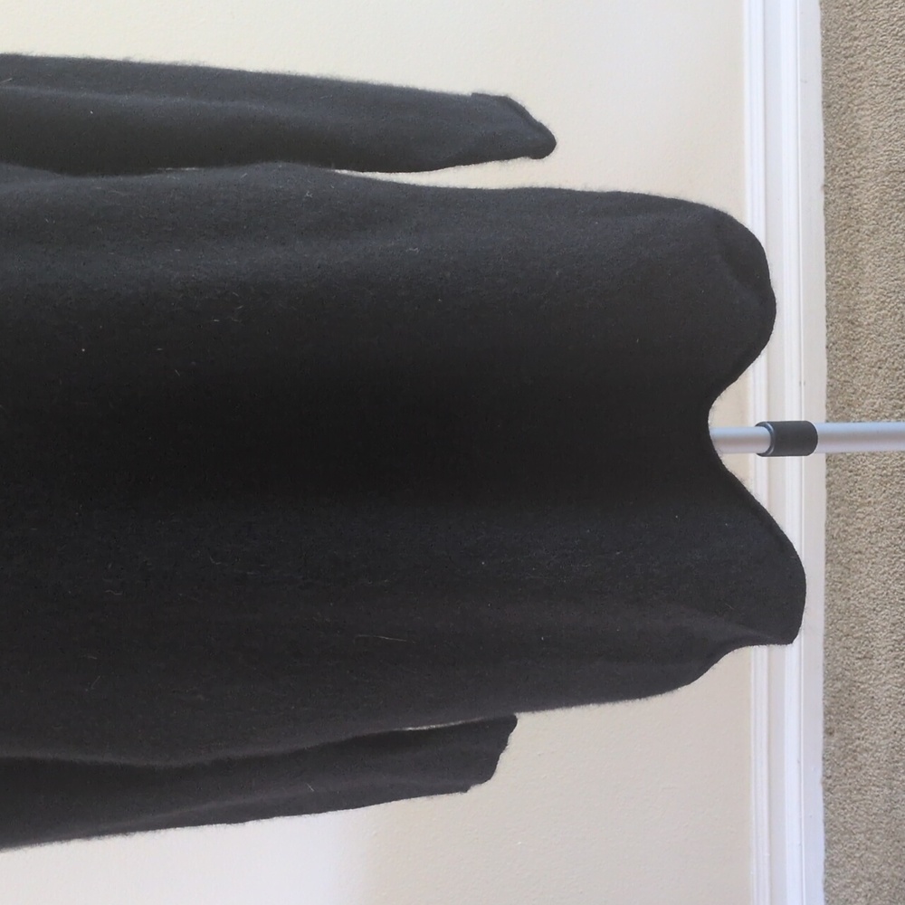 LUSSO 100% Cashmere Hallie Sweater MED Longline Tunic Sweater Black - Picture 3 of 11